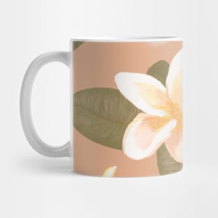 Sunset Blooms: Orange-Toned Floral Mug